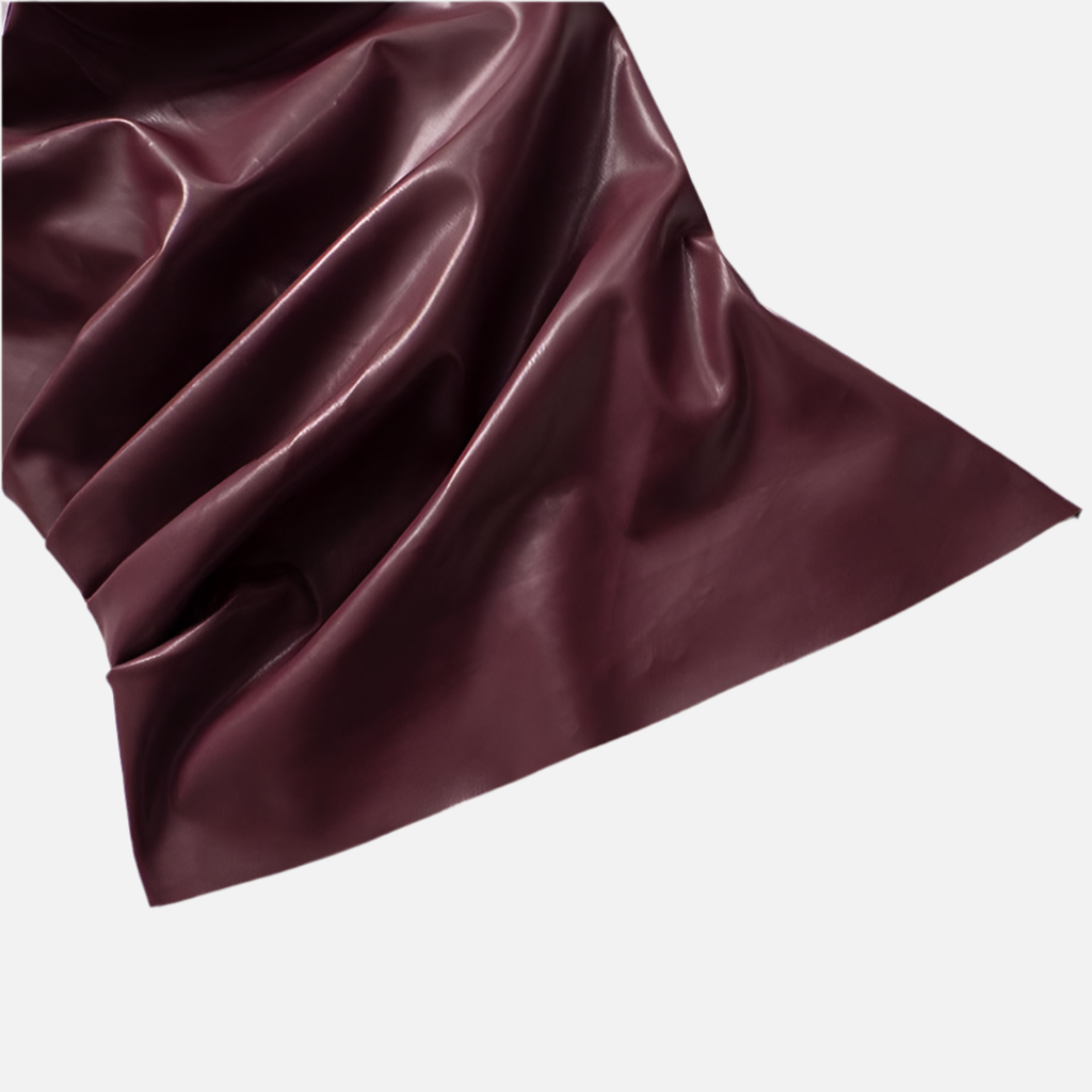 Blusa Couro Drapeada Melina - BIANC