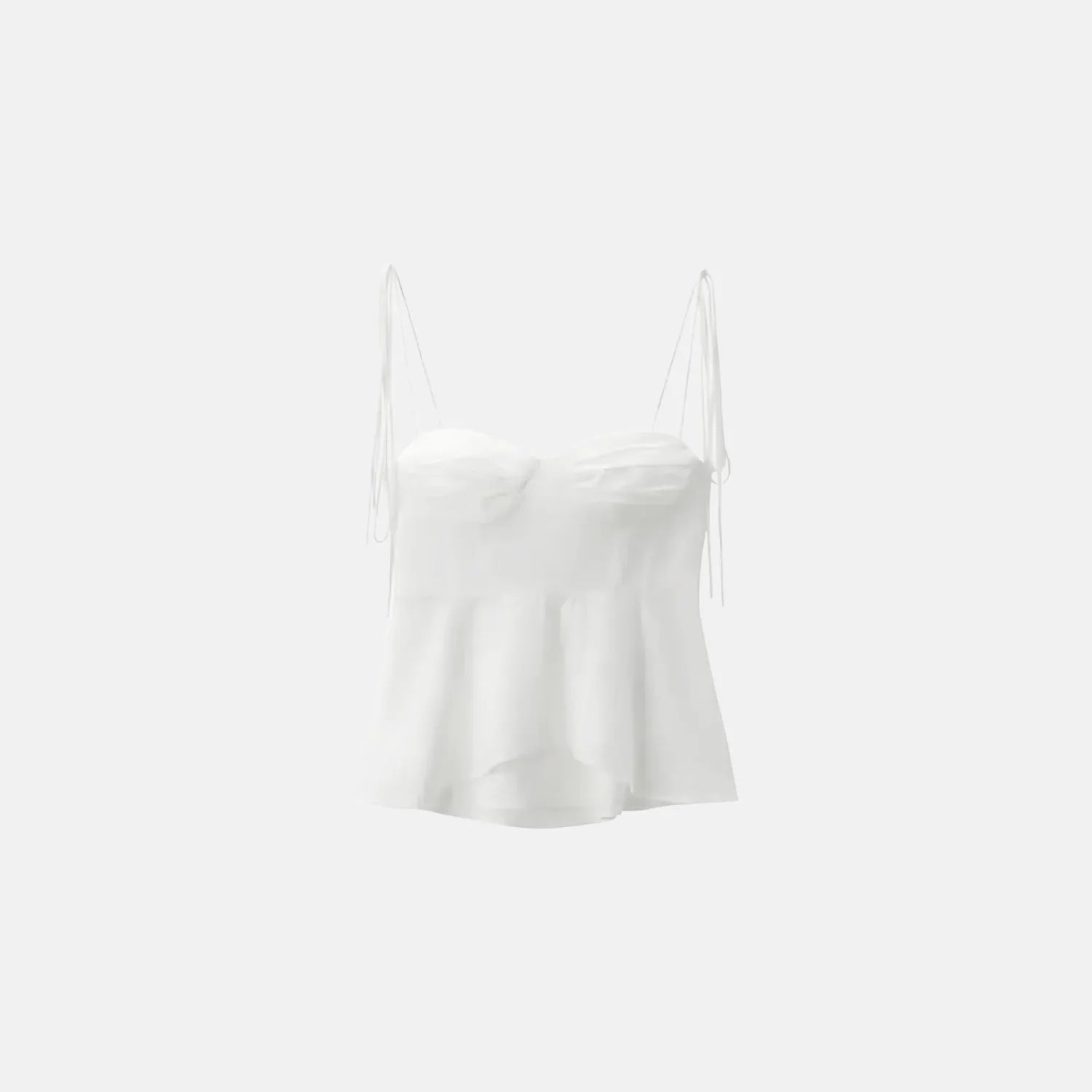Blusa Peplum Alças Finas - BIANC