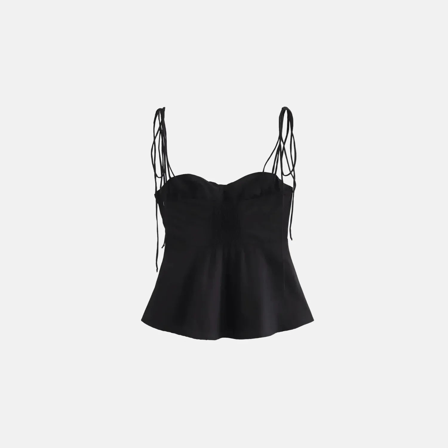 Blusa Peplum Alças Finas - BIANC