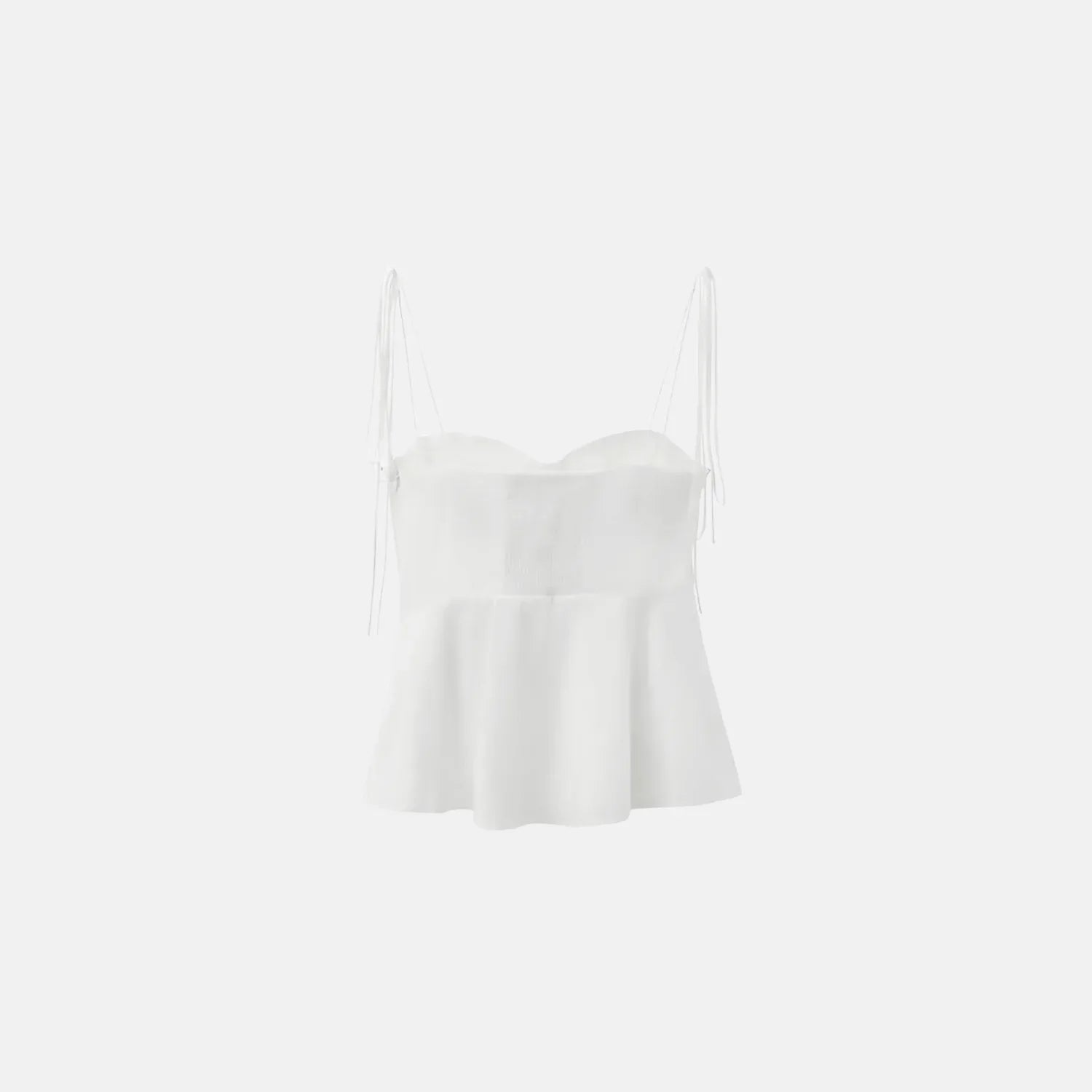 Blusa Peplum Alças Finas - BIANC