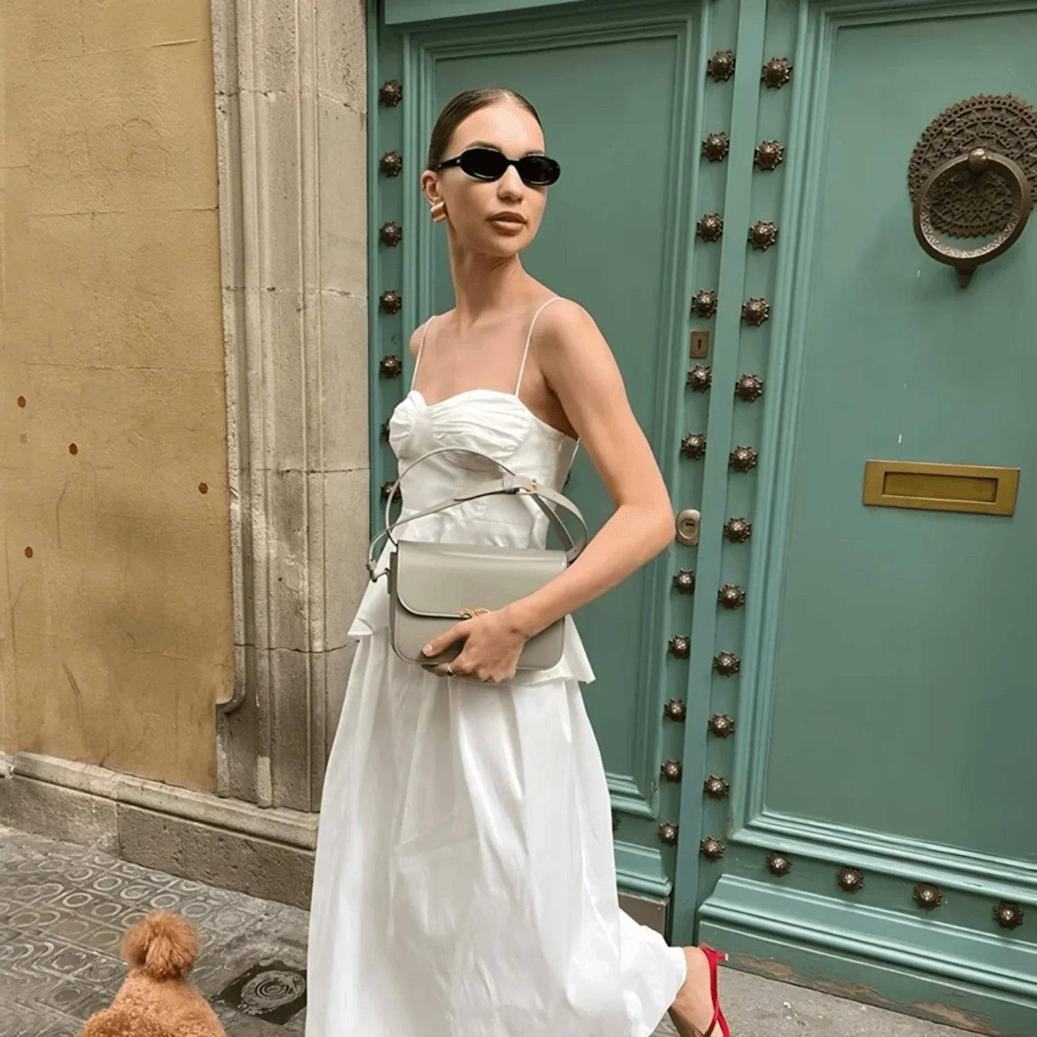 Blusa Peplum Alças Finas - BIANC