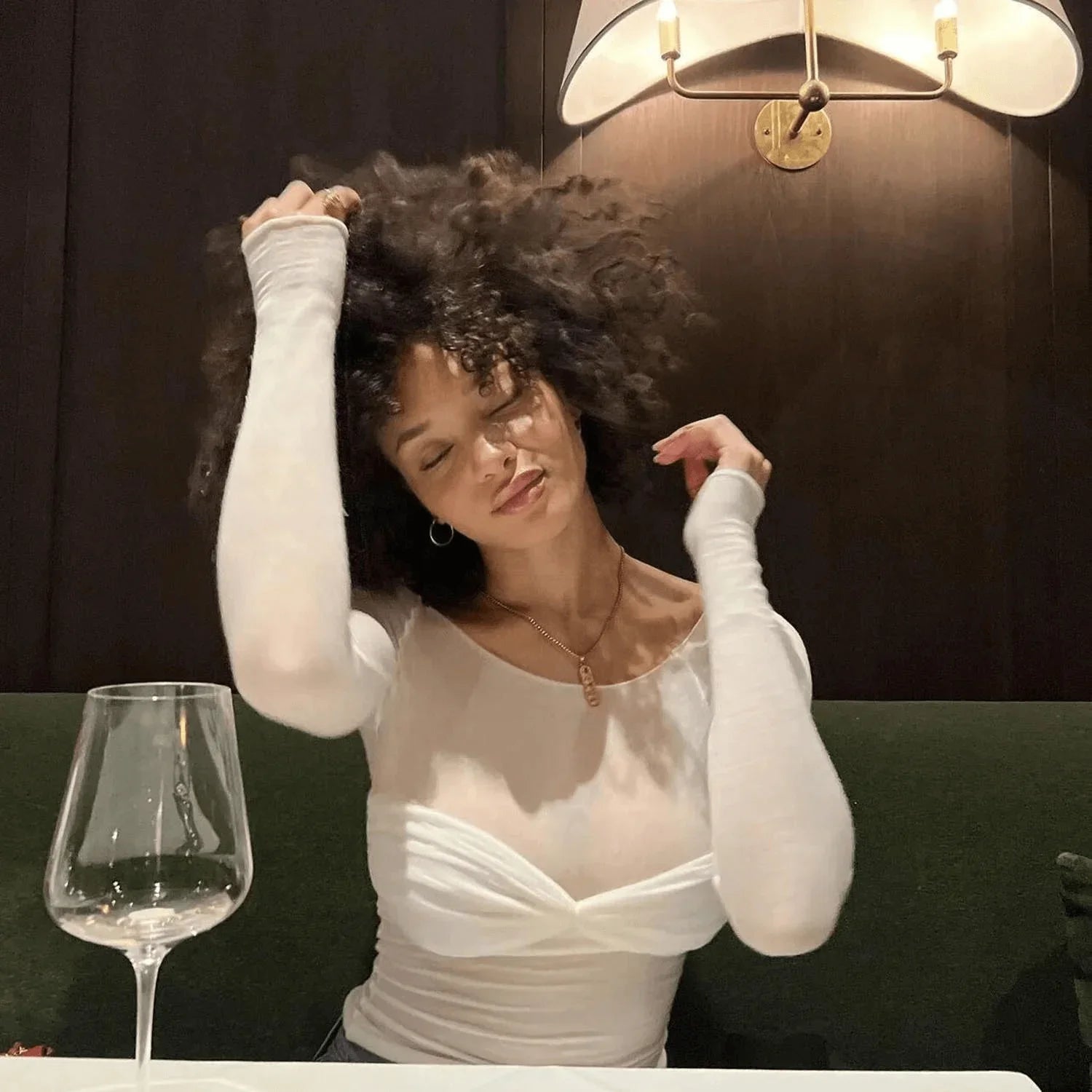 Blusa Franzida Longa - BIANC