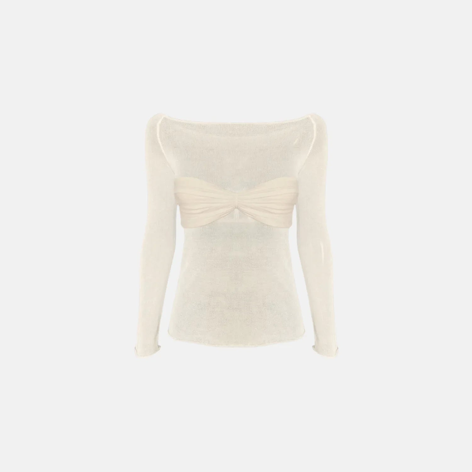 Blusa Franzida Longa - BIANC