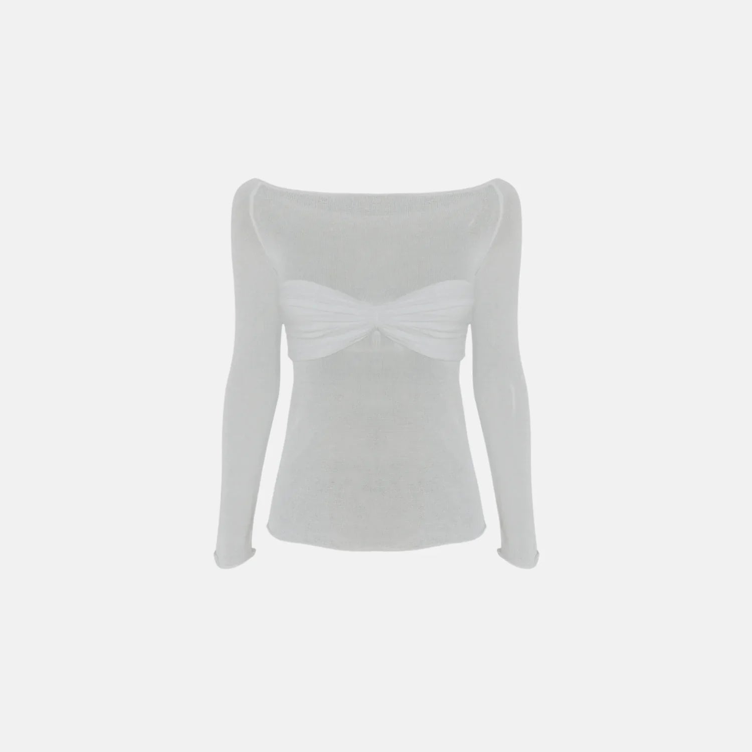 Blusa Franzida Longa - BIANC