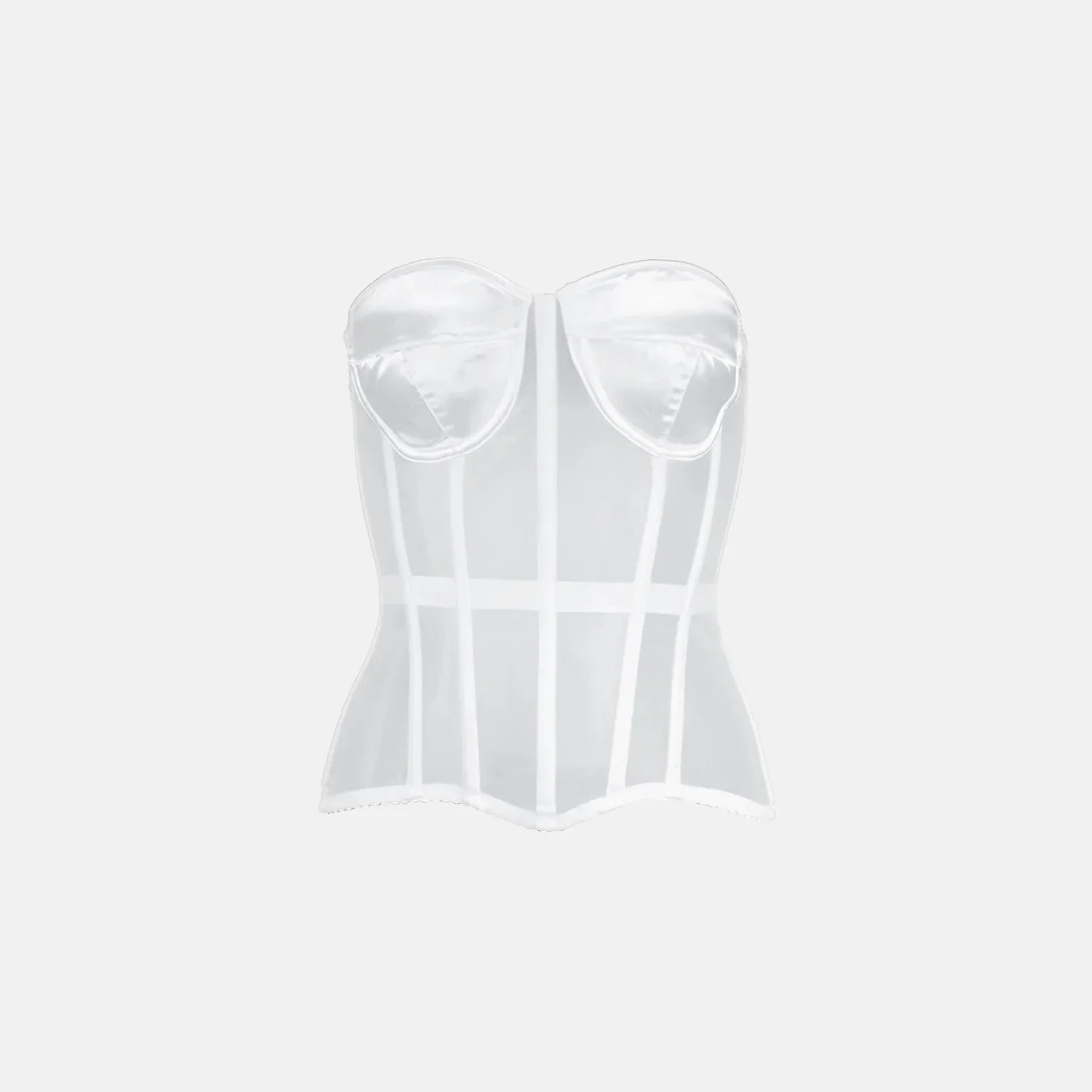 Corset Transparente Ivy - BIANC