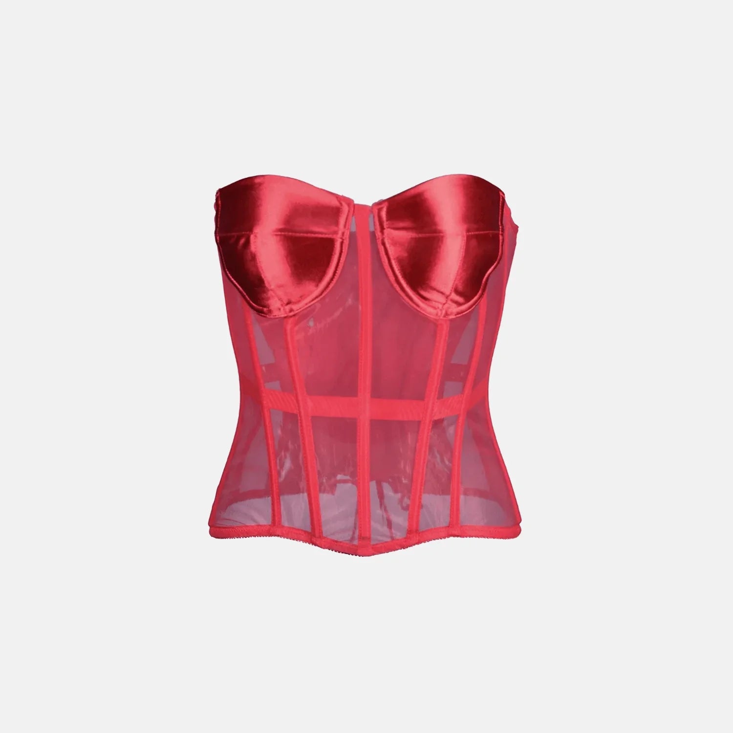 Corset Transparente Ivy - BIANC