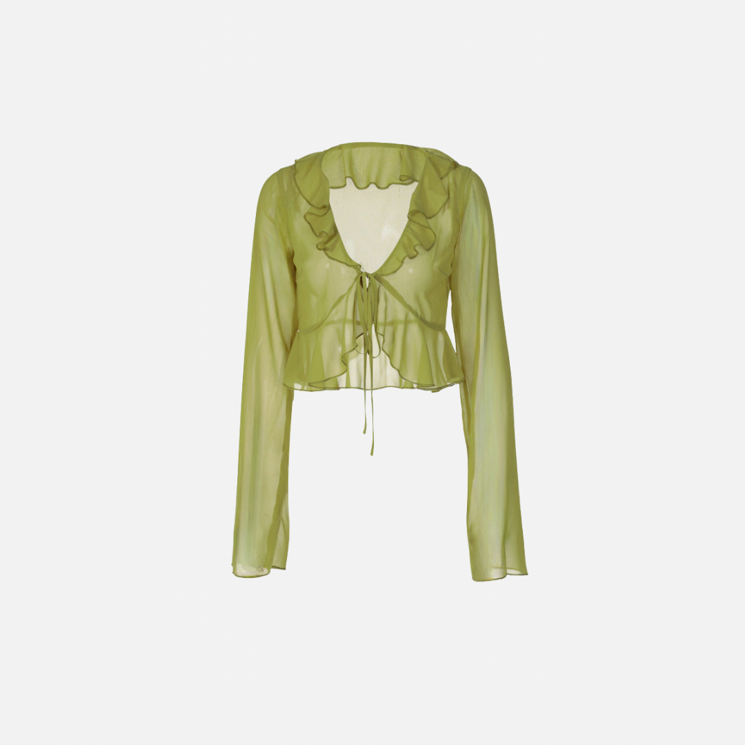 Blusa Vintage Amélie - BIANC