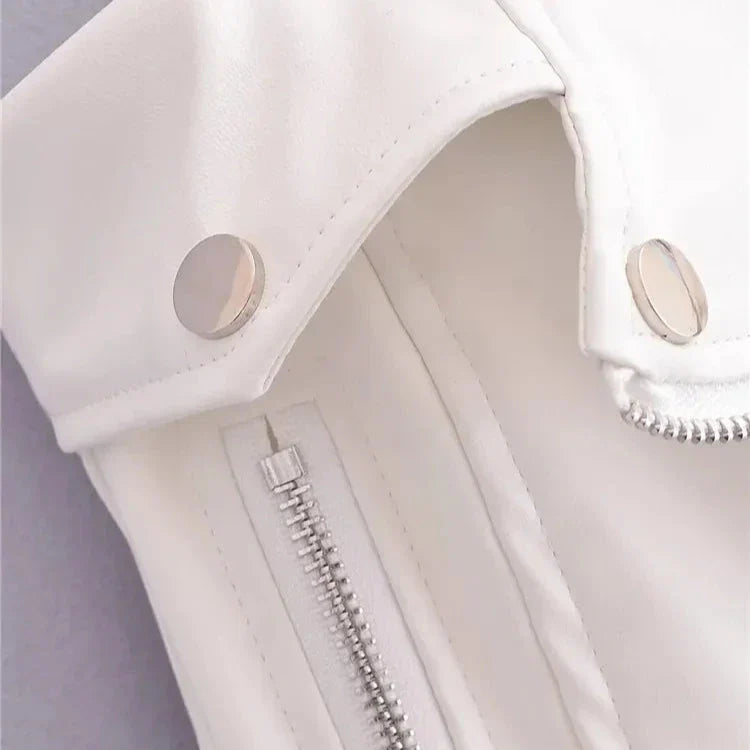 Corset Couro Sophia - BIANC