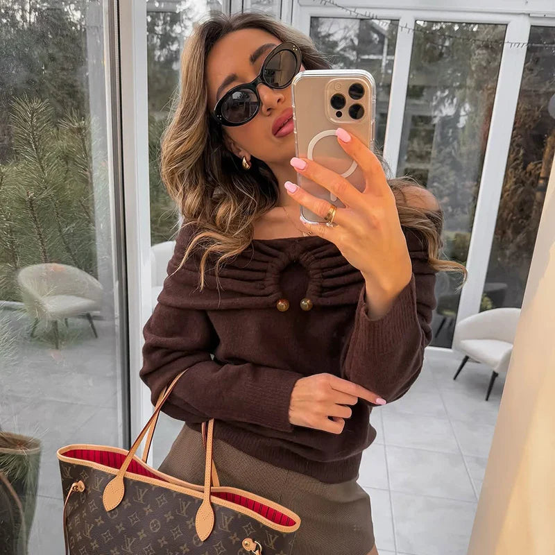 Blusa Ombro Reto Maelle - BIANC