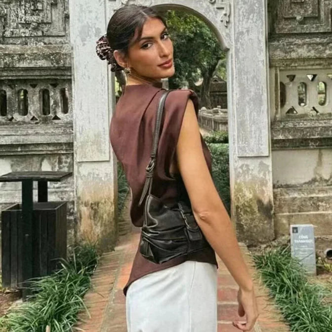 Blusa Assimétrica Elise - BIANC