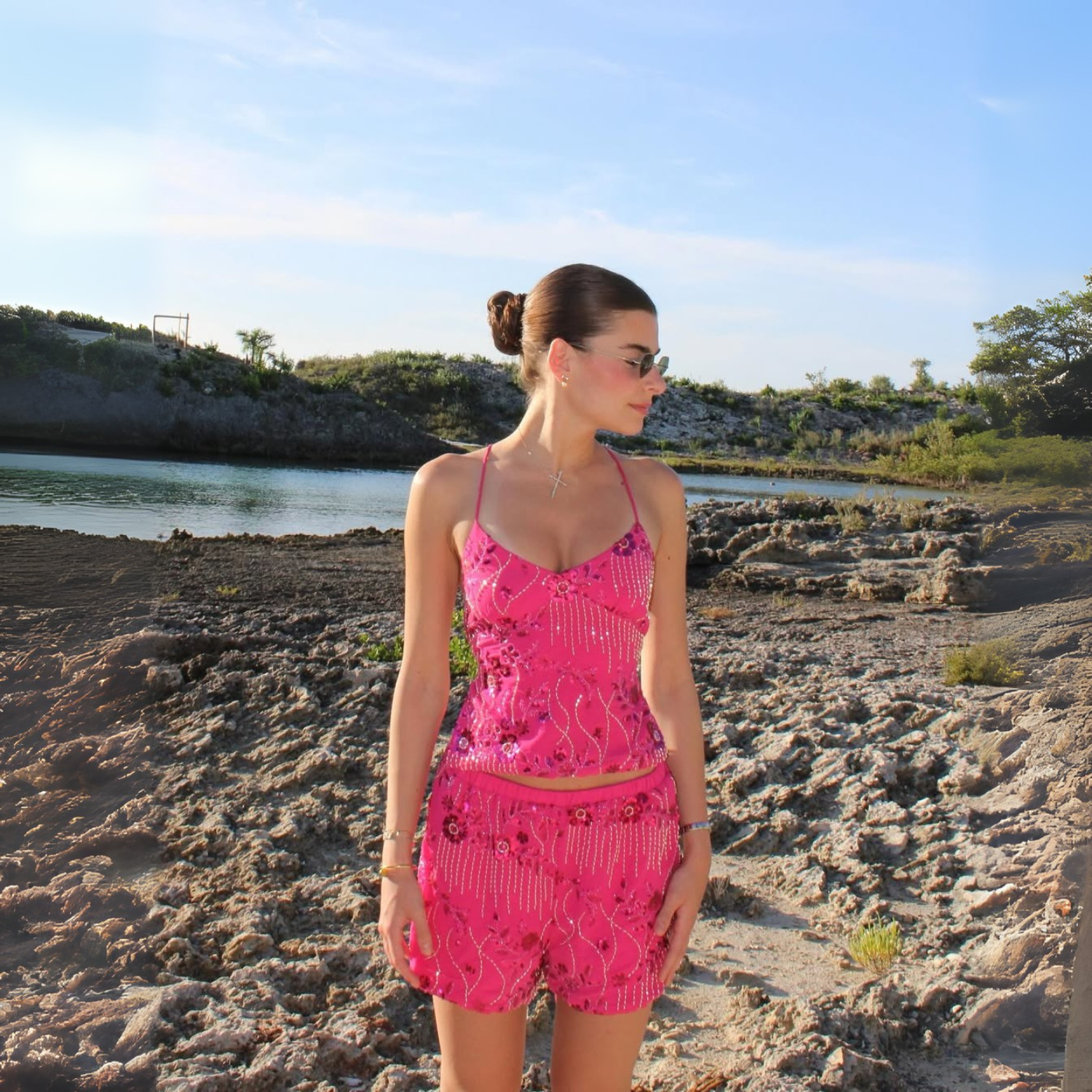 Shorts Jardins - BIANC