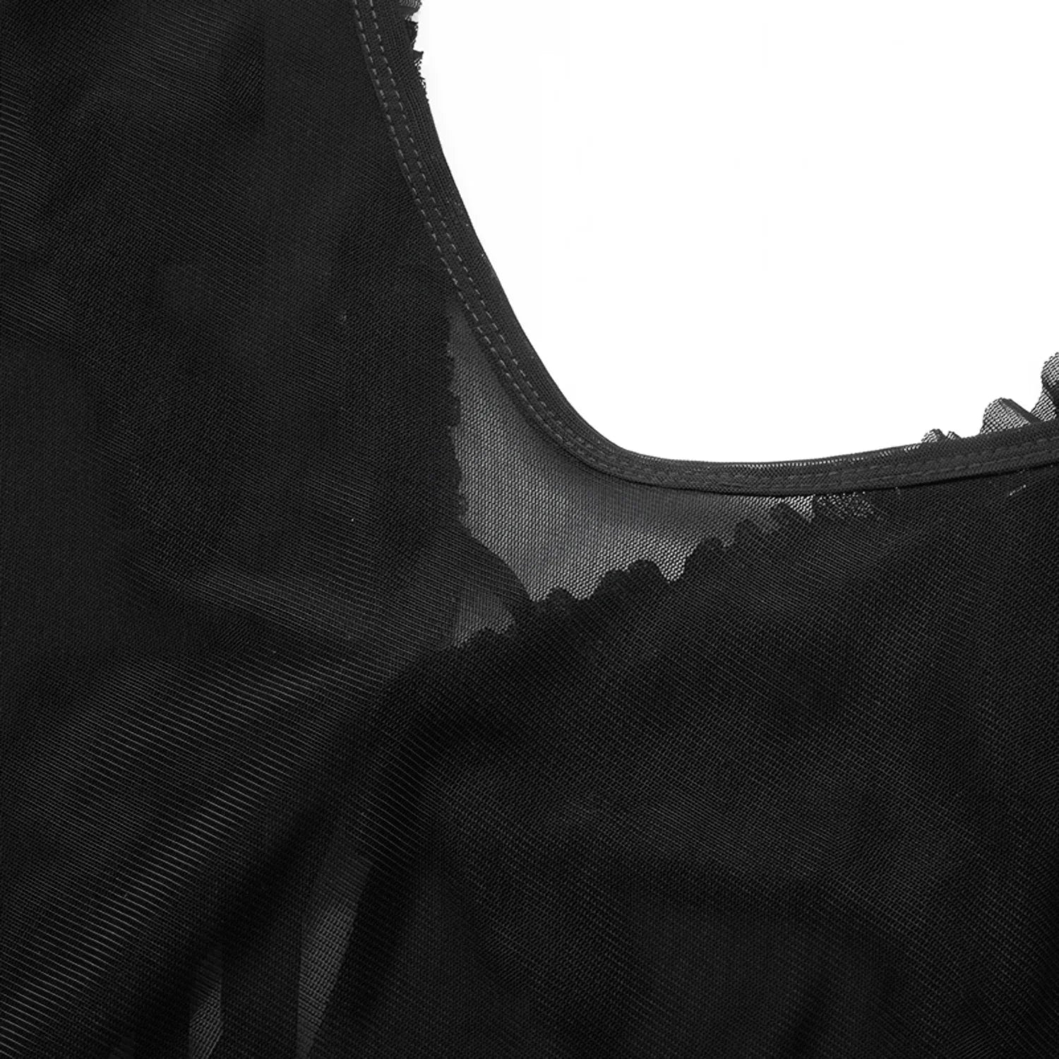 Top Decote V Franzido - BIANC