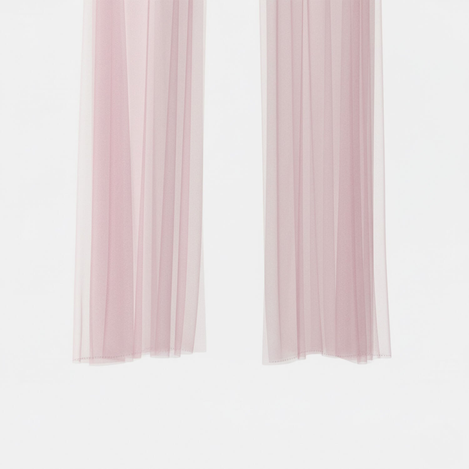 Top Tule Plissado - BIANC