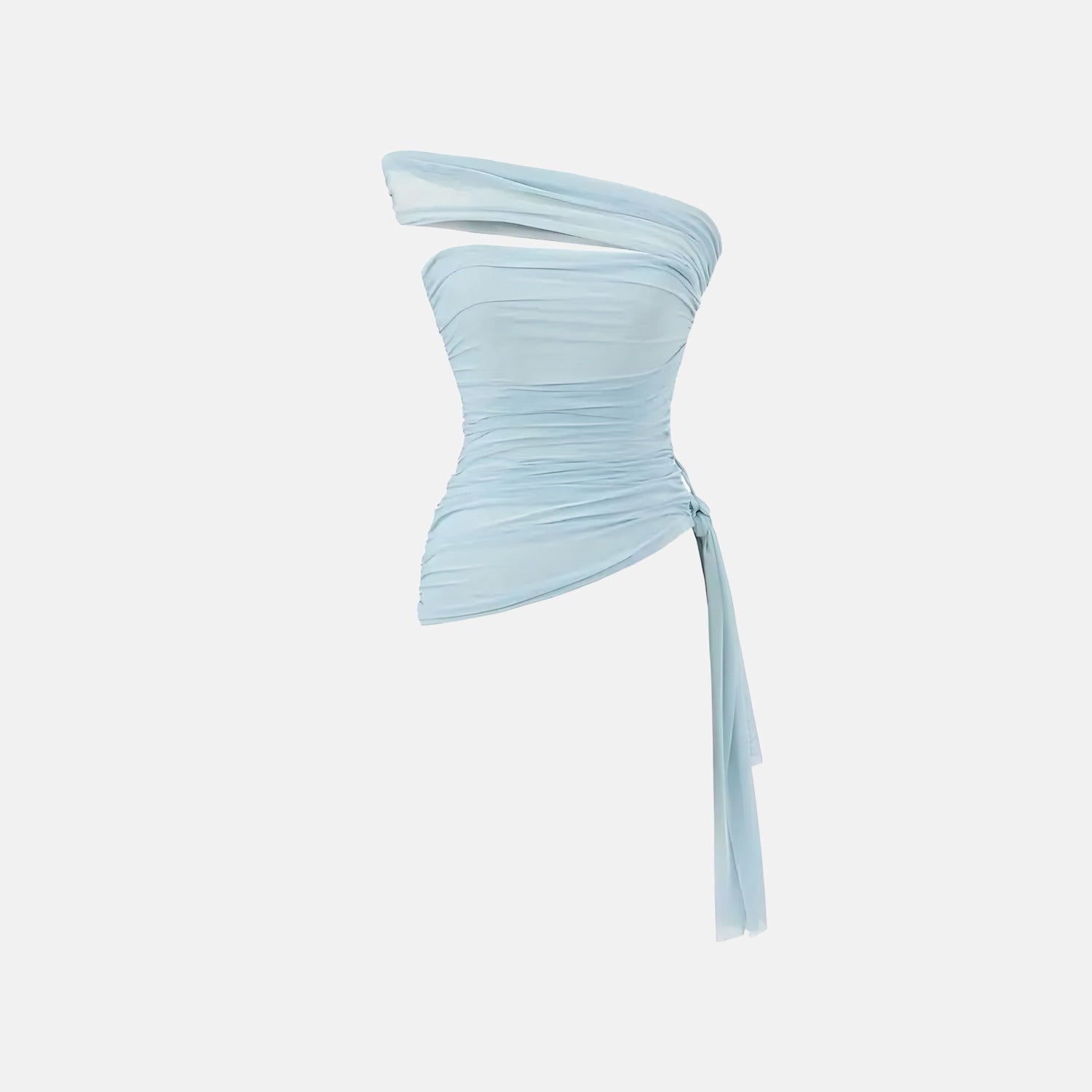 Top Tule Drapeado Liora - BIANC