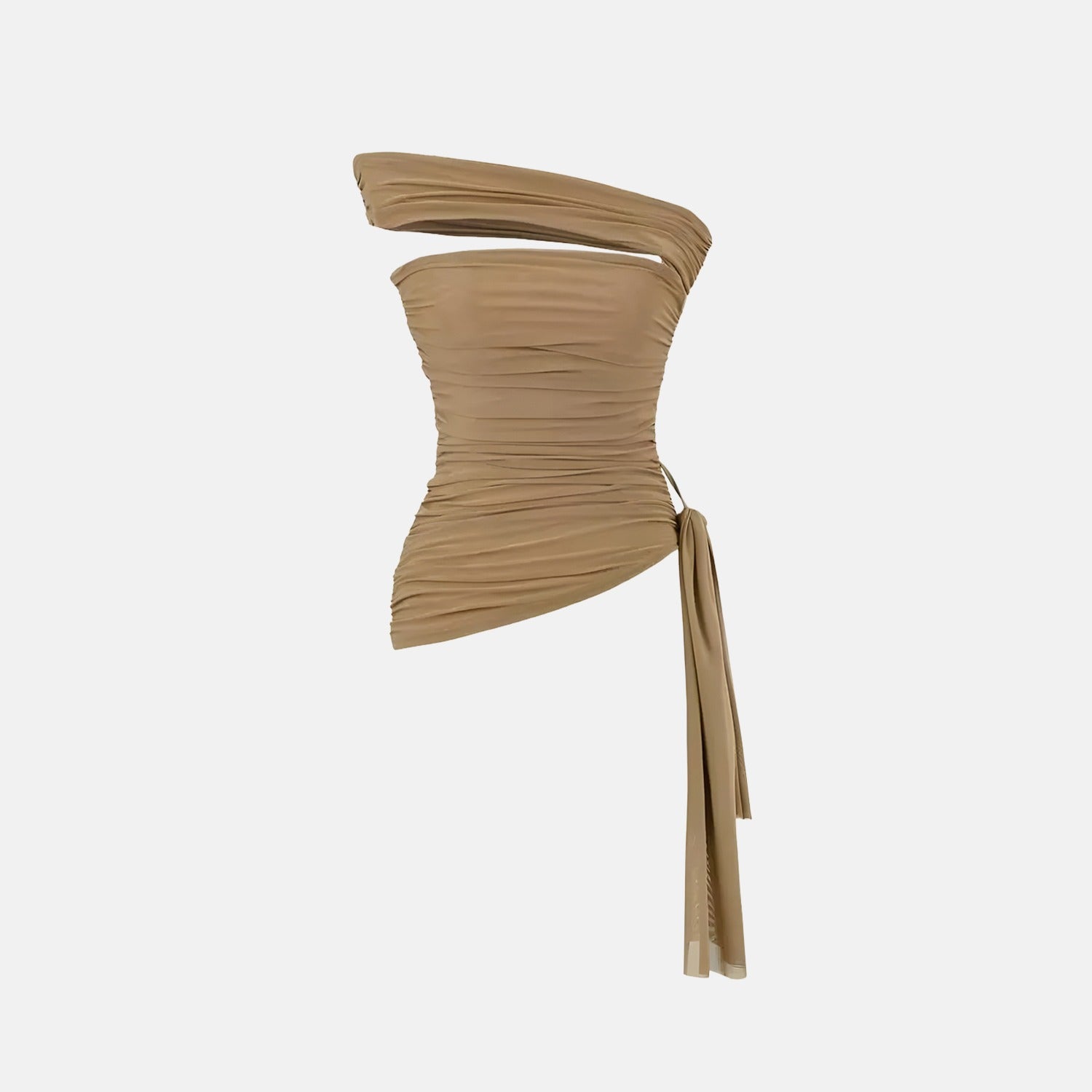 Top Tule Drapeado Liora - BIANC