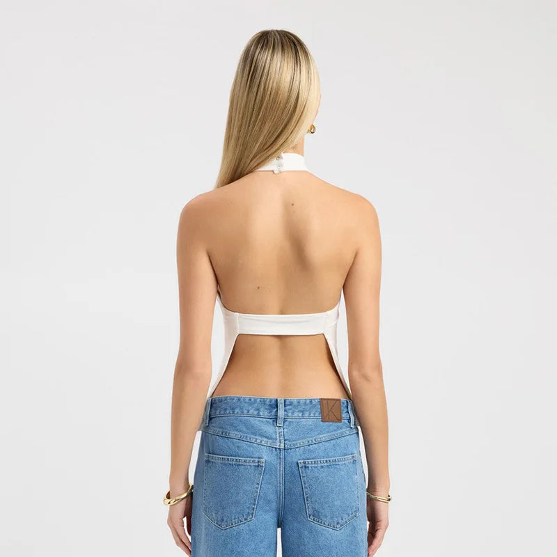 Blusa Halter Lina - BIANC