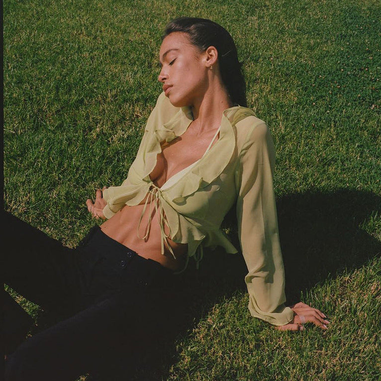 Blusa Vintage Amélie - BIANC