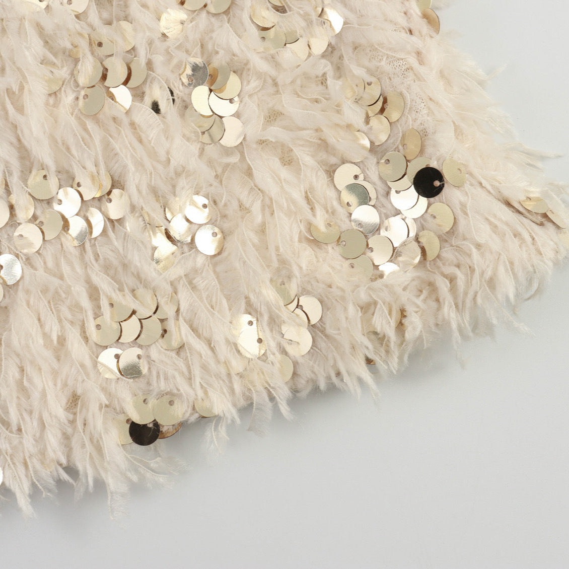 Corset Plumas Valentina - BIANC